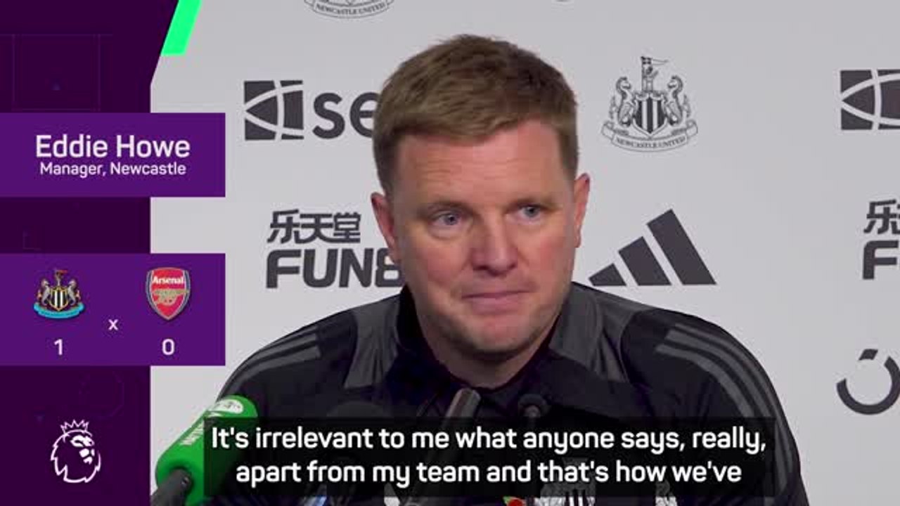 Mikel Arteta comments 'irrelevant' to Eddie Howe