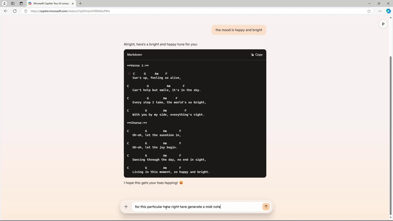 Microsoft Copilot Course Section 38 Creating MIDI Notation