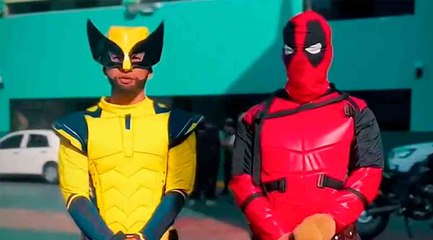 Perulaiset pukeutuvat Deadpooliksi ja Wolveriniksi poliisioperaatiota varten – video leviää viraalina