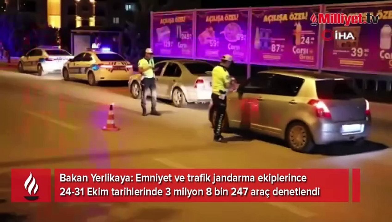 Bakan Yerlikaya'dan emniyet kemeri uyarısı! 3 milyondan fazla araç denetlendi