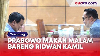 Canda Prabowo Usai Makan Malam Bareng Ridwan Kamil: Berat Badan Saya Pasti Nambah 1,5 Kg