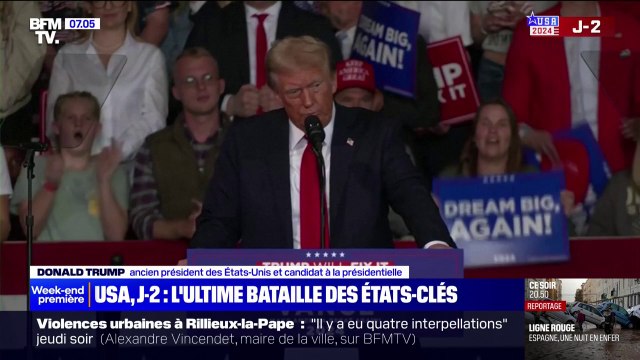 À J-2 du vote, les candidats à l'élection présidentielle américaine enchaînent les meetings