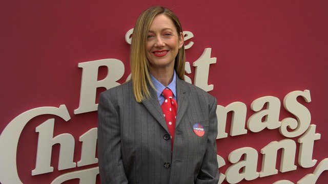 Judy Greer attends The Best Christmas Pageant Ever world premiere red carpet event