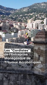 Les « cordistes » de Monaco à l’œuvre pour préserver le palais princier