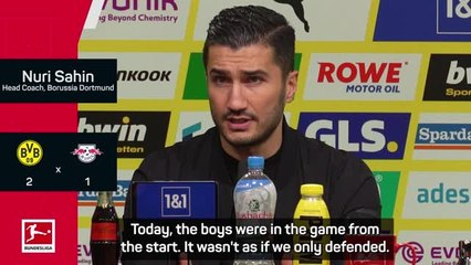 'I believe in this team' - Sahin after Dortmund win over RB Leipzig