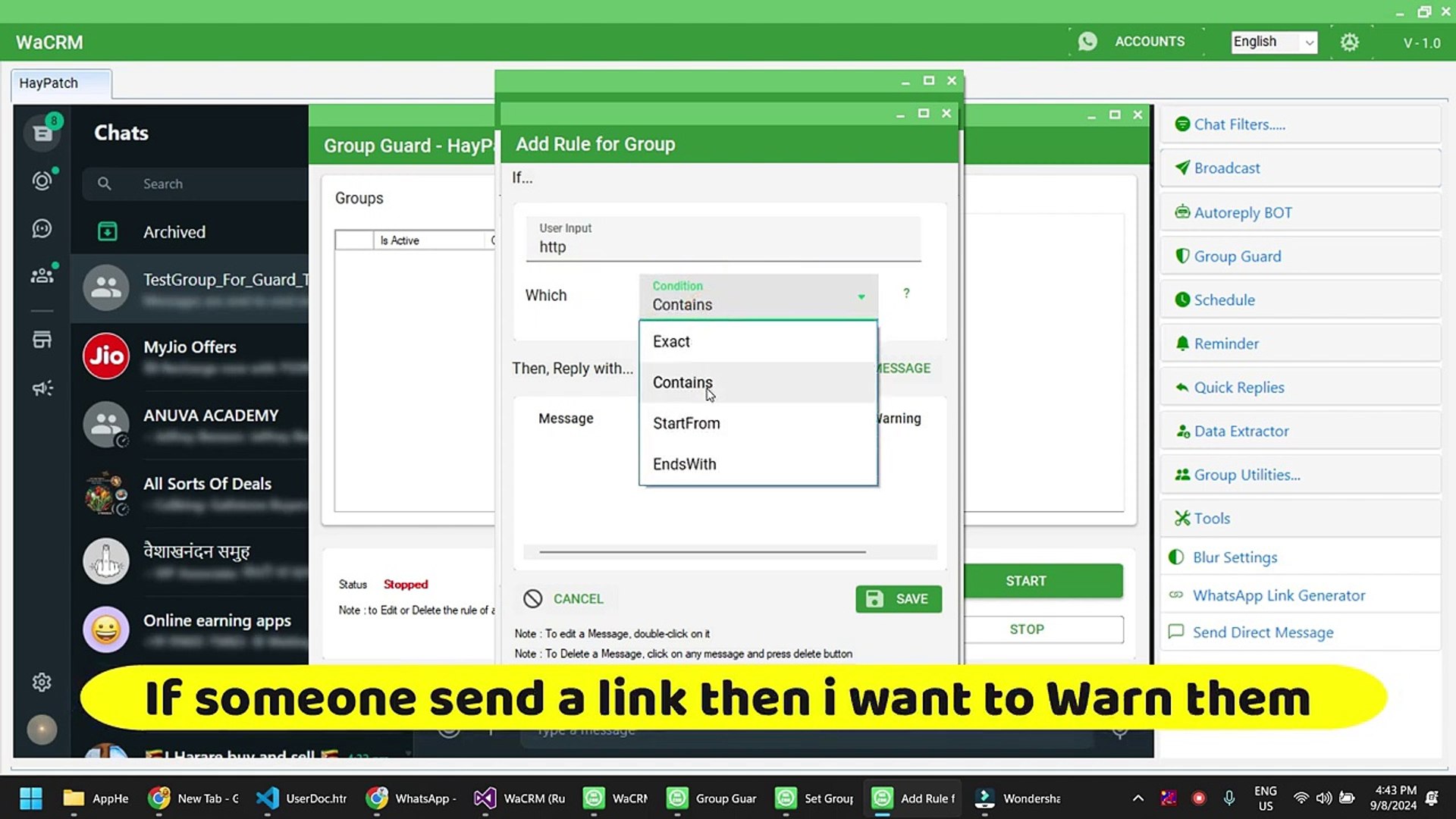 ⁣How to Use Group Guard