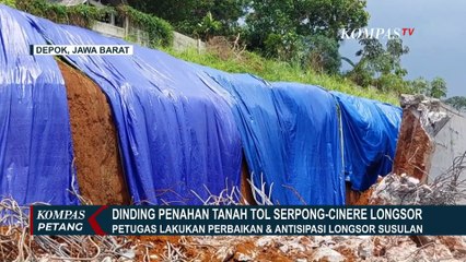 Longsor Dinding Penahan Tanah Tol Serpong-Cinere, 2 Alat Berat Diterjunkan ke Lokasi