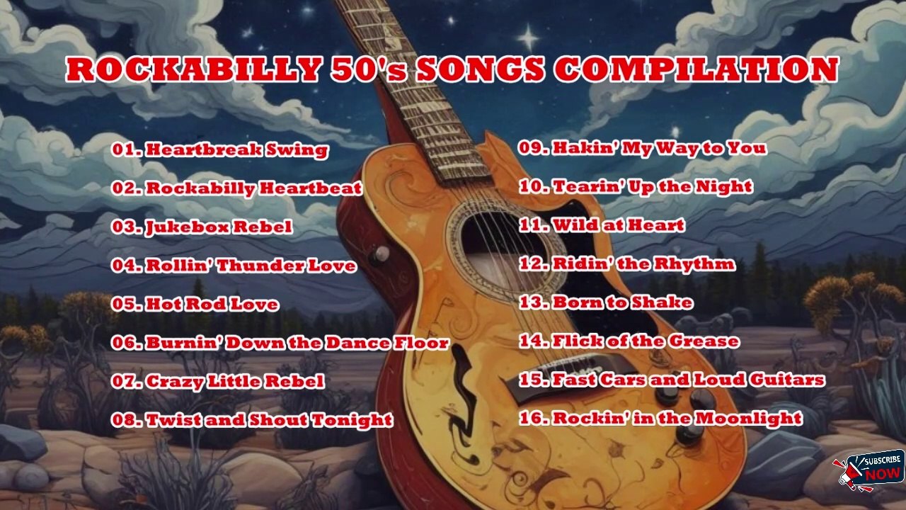 ROCKABILLY 50's SONGS COMPILATION