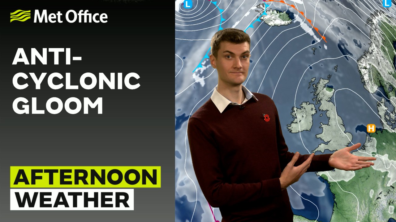 Met Office Afternoon Weather Forecast 03/11/24 - Sunny spells northern Scotland