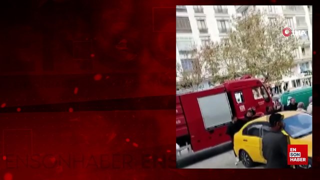 Ankara'da bir binanın giriş katında yangın çıktı