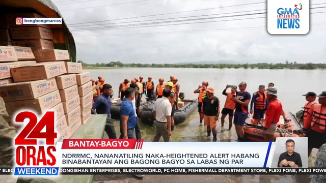 NDRRMC, nananatiling naka-heightened alert habang binabantayan ang bagong bagyo sa labas ng PAR | 24 Oras Weekend
