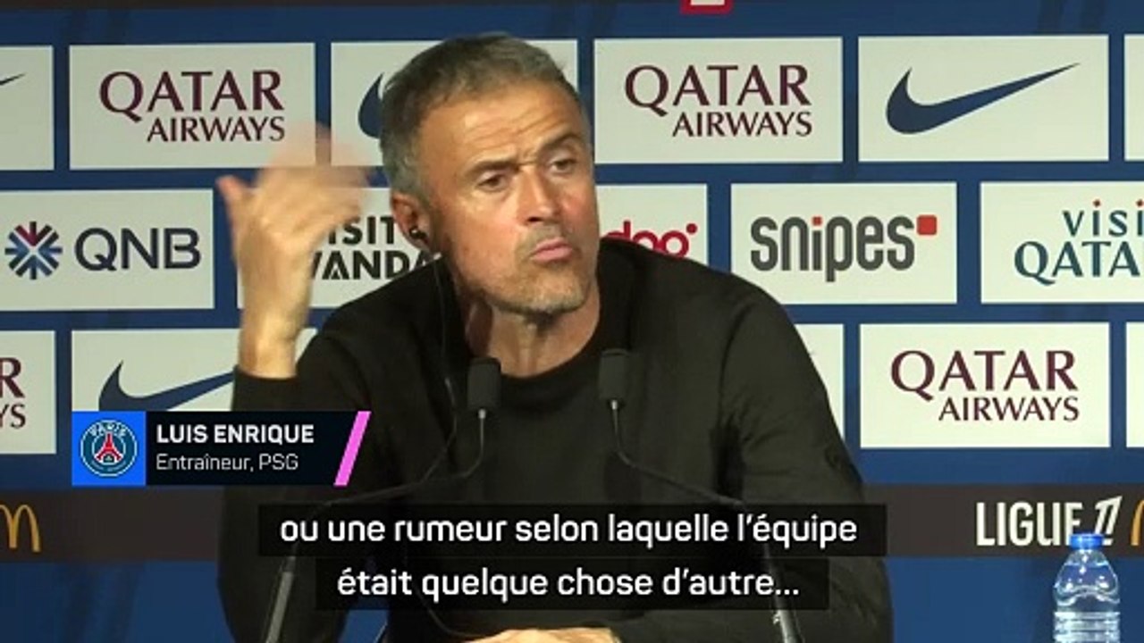 Luis Enrique : "Il y avait une rumeur selon laquelle nous n'étions pas l'équipe la plus forte..."