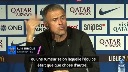 Luis Enrique : "Il y avait une rumeur selon laquelle nous n'étions pas l'équipe la plus forte..."
