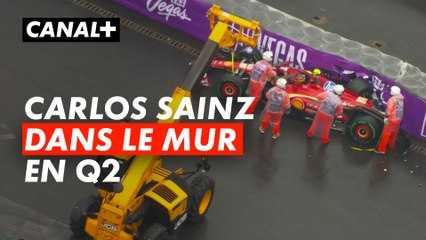 Grand Prix du Brésil : Le choc de Carlos Sainz en Q2, qui termine sa trajectoire dans le mur