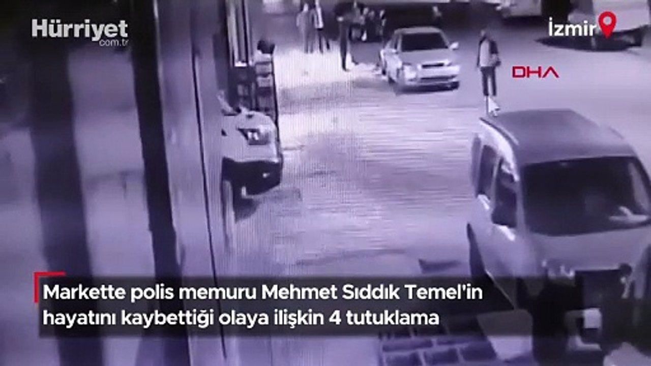 Markette polis memuru Mehmet Sıddık Temel'in hayatını kaybettiği olaya ilişkin 4 tutuklama