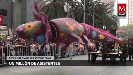 Más de 1.3 millones de asistentes en desfile de Día de Muertos en CdMx
