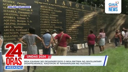 24 ORAS WEEKEND ONLINE EXCLUSIVE November 03, 2024: Fully booked na mga bus sa Baguio; misa sa BUCOR para sa namatay ng PDL; kampanya nina U.S. VP Harris at U.S. ex-Pres. Trump; panalo ng Team Pilipinas sa Thailand; pamamahagi ng relief goods...