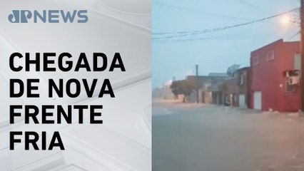 Chuva forte provoca alagamentos no Rio Grande do Sul