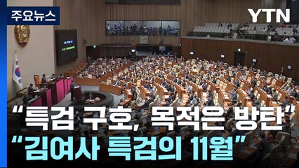 "특검 구호, 목적은 방탄"..."11월, 김여사 특검의 달" / YTN