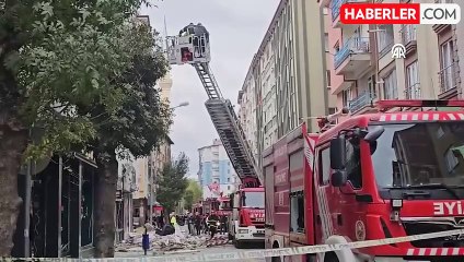 Çorum'da patlama: Binada ve çevrede hasar oluştu