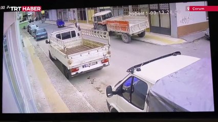 Çorum'daki patlama anı kamerada