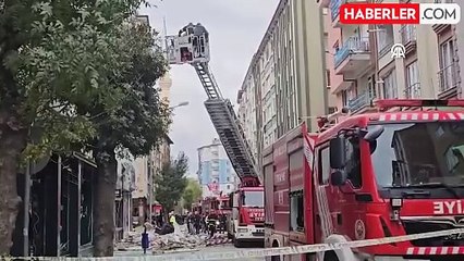 Çorum'daki doğal gaz patlamasından ilk görüntüler