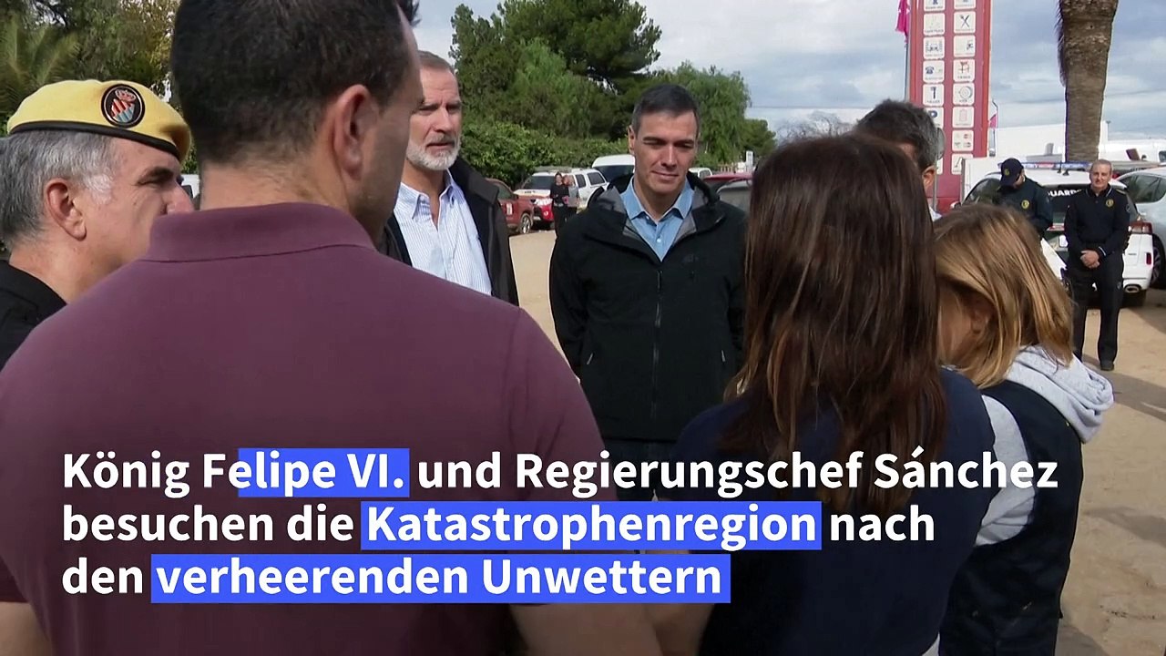 Spanien: König Felipe VI. besucht Katastrophenregion