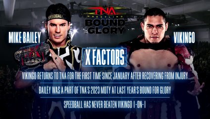 El Hijo Del Vikingo Vs Mike Bailey ( For Tna X-Division Championship At Bound For Glory 2024 )