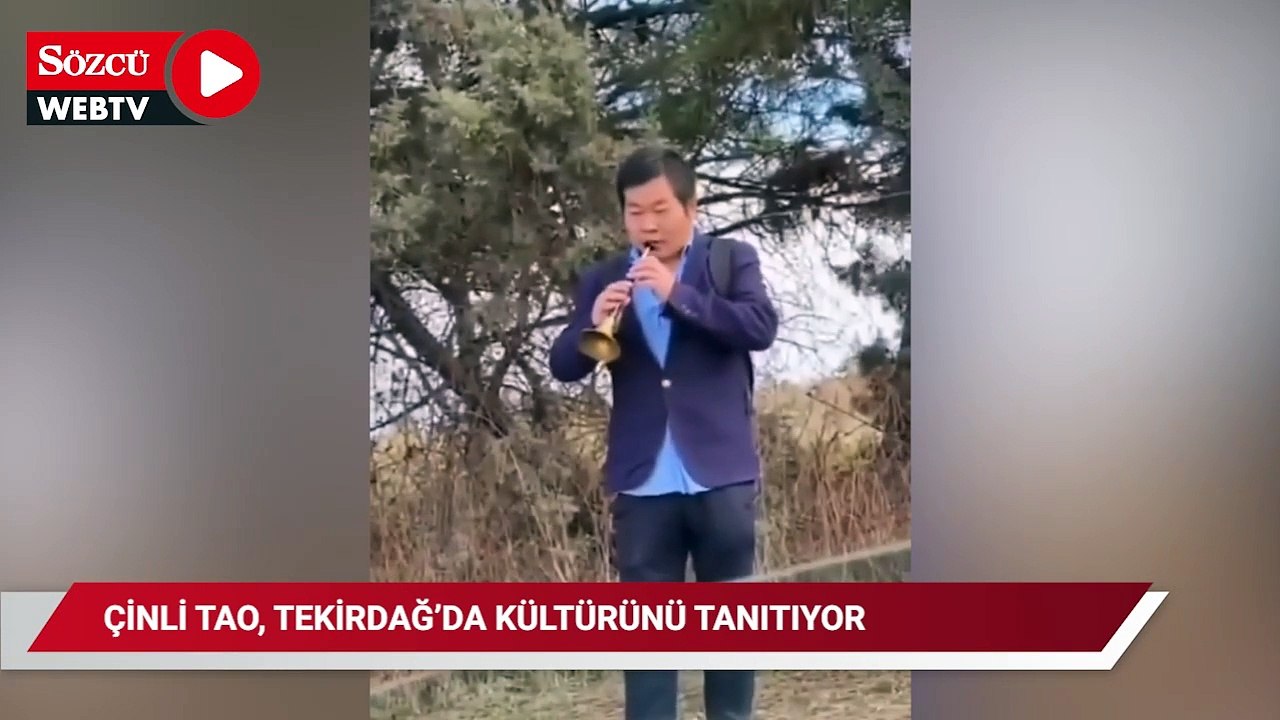 Çinli Jianwei Tao, geleneksel müzik aleti "Suona" ile Tekirdağ'da kültürünü tanıtıyor