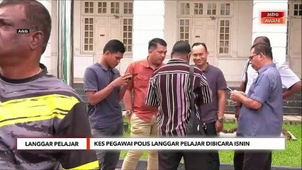Kes polis langgar pelajar dibicara Isnin