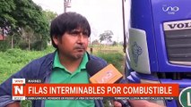 Filas interminables por combustible