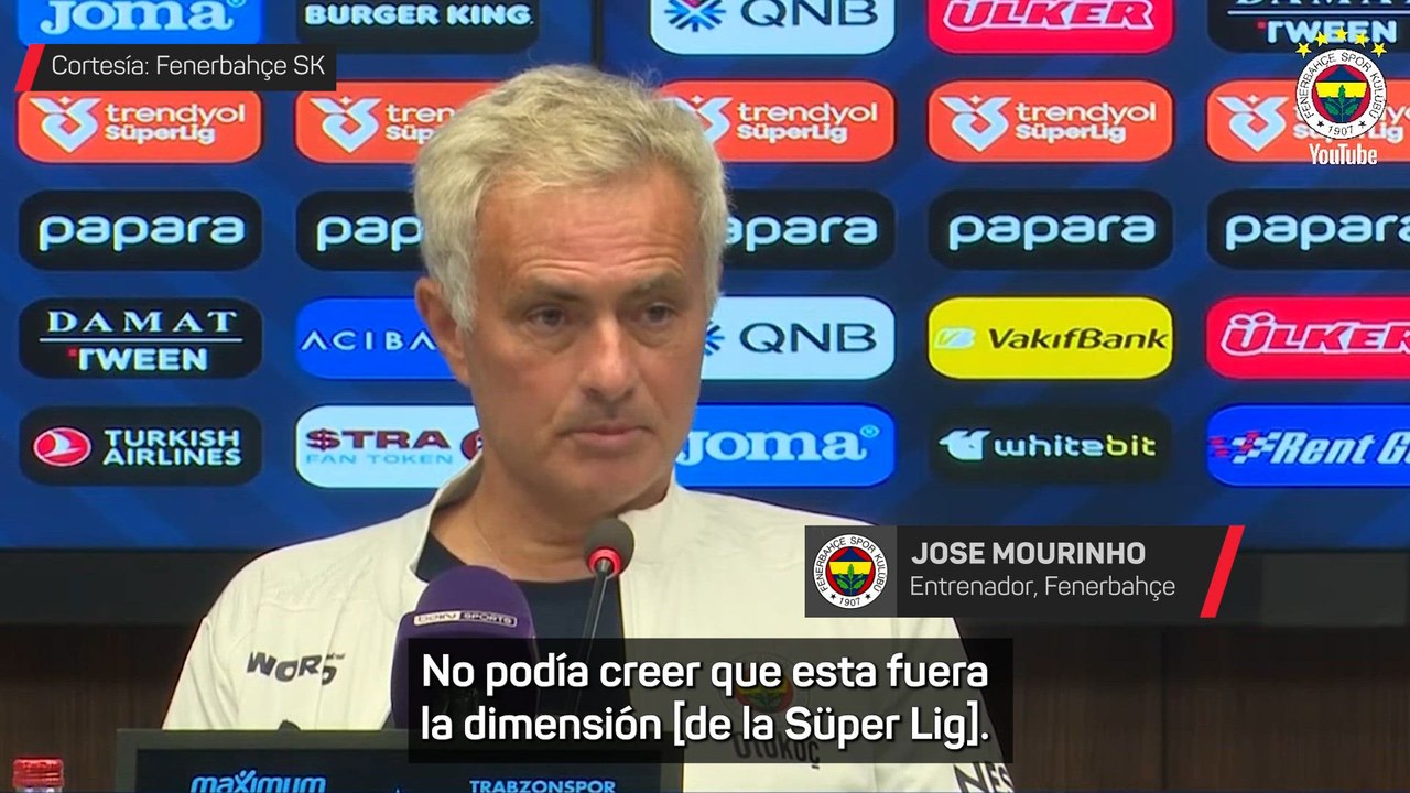 La brutal rajada de Mourinho contra el árbitro tras la victoria del Fenerbahçe
