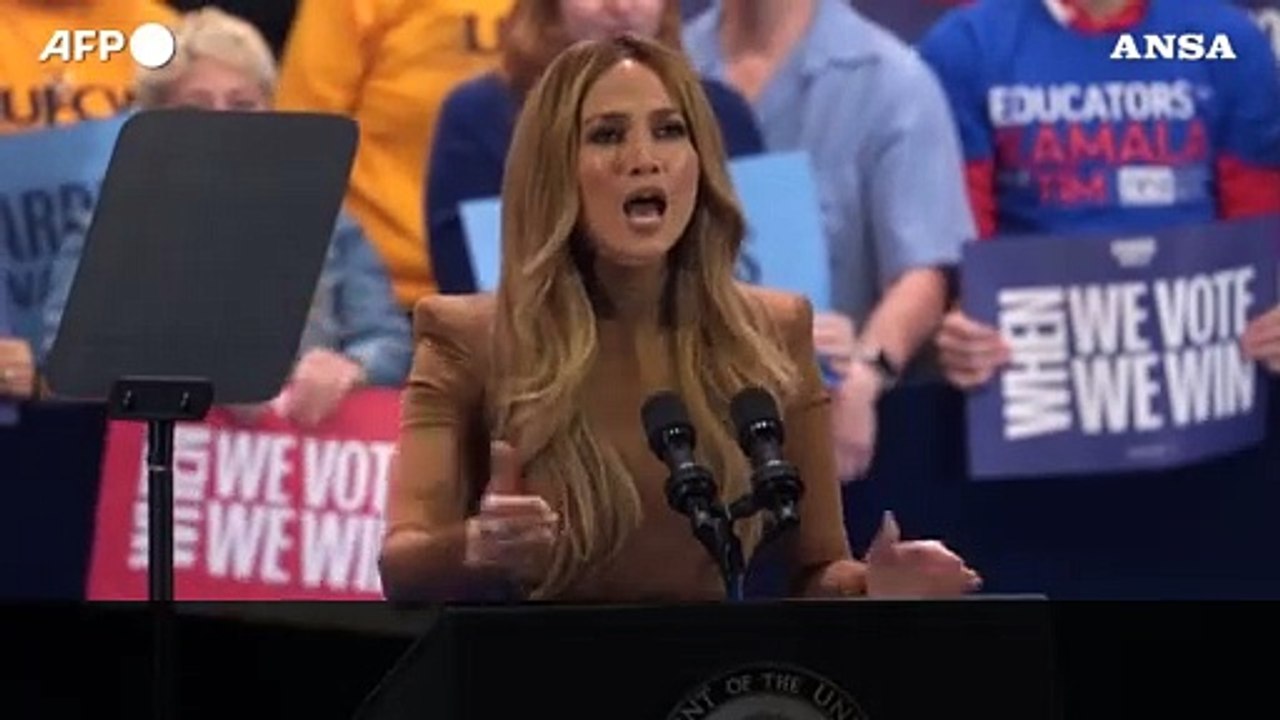 Jennifer Lopez a sostegno di Kamala Harris: "Credo nel potere delle donne"