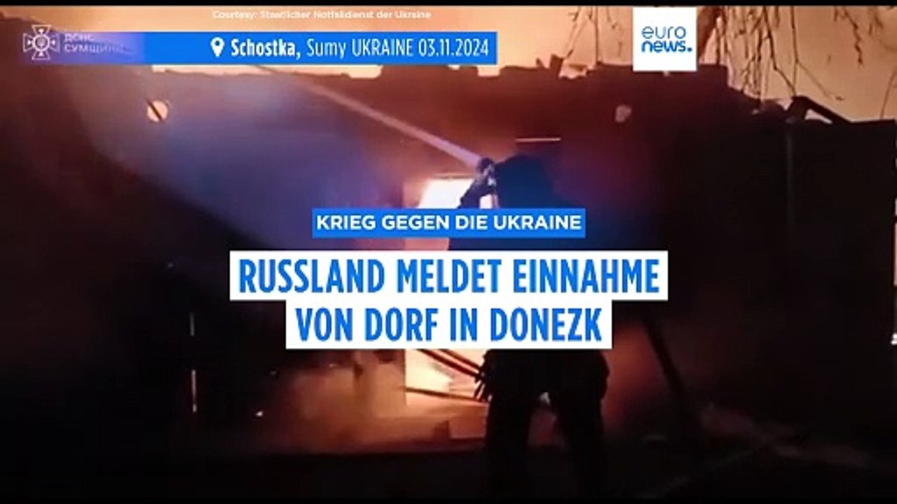 Russland meldet Einnahme von Wyschnewe nahe strategischer Stadt Pokrowsk