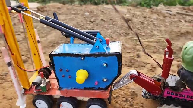 Diy tractor mini borewell drilling machine science project submersible water pump_720pFH