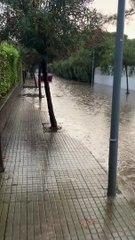 Inundación en Sitges por la DANA