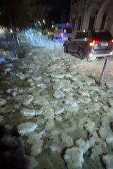 Kıbrıs ta eşi görülmemiş dolu yağışı