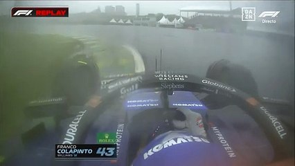 Fuerte choque de Franco Colapinto en la vuelta 32 lo deja afuera del GP de Brasil