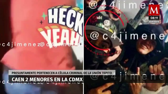 Detienen a dos menores de edad, presuntos integrantes de la Unión Tepito