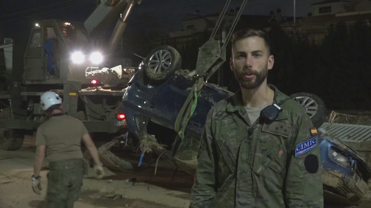 Trabajos del Regimiento de Operaciones de Información del Ejército de Tierra en Paiporta