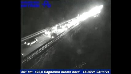 Traffico paralizzato in A1 tra Fabro e Orvieto, le immagini delle webcam