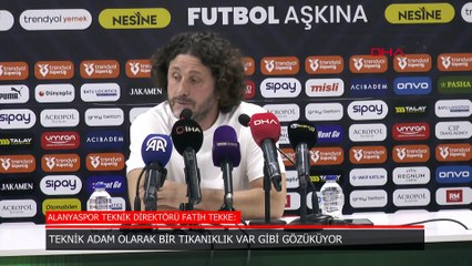 Fatih Tekke: Teknik adam olarak bir tıkanıklık var gibi gözüküyor