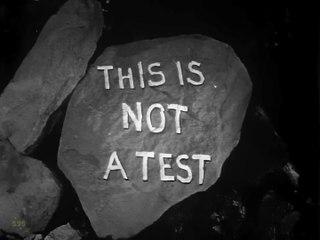FILM This Is Not a Test (ENG 1962)