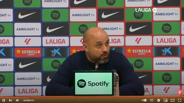 Manolo González, rueda de prensa tras el FC Barcelona - Espanyol