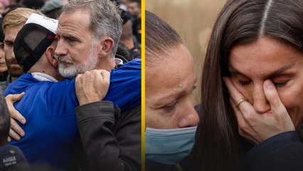 Los reyes escuchan los reproches de los vecinos de Paiporta