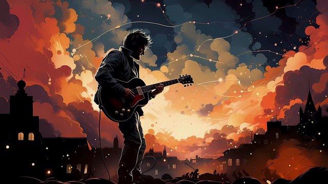 80s Slow Groovy Rock Instrumental | Electric Guitars | Distortion Solo | Indie Radio