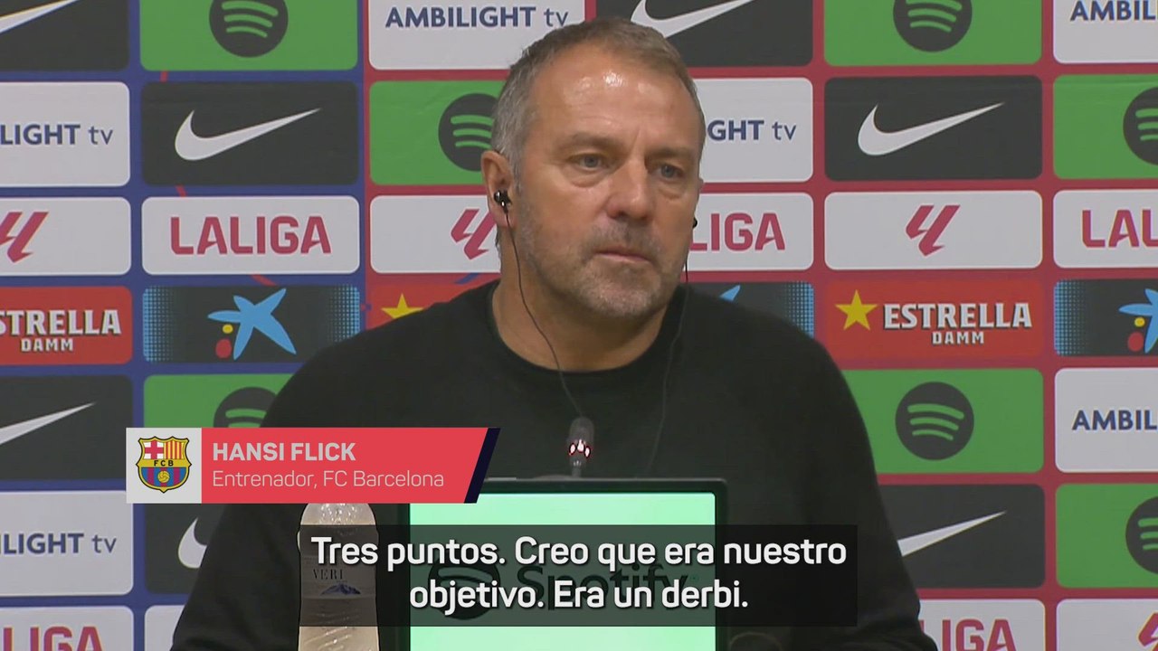 Flick: "Hoy está bien porque ganamos, pero para el miércoles necesitamos otro nivel"