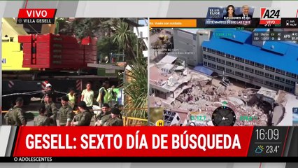 DERRUMBE EN VILLA GESELL: NO ENCUENTRAN A DANA