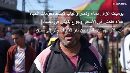 قطاع غزة.. قصفٌ وغذاء شحيح وارتفاع جنوني في الأسعار يزيد من معاناة من قُدر له أن يبقى على قيد الحياة