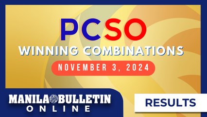 Lotto Draw Results, November 3, 2024 | Ultra Lotto 6/58, Super Lotto 6/49, 3D, 2D